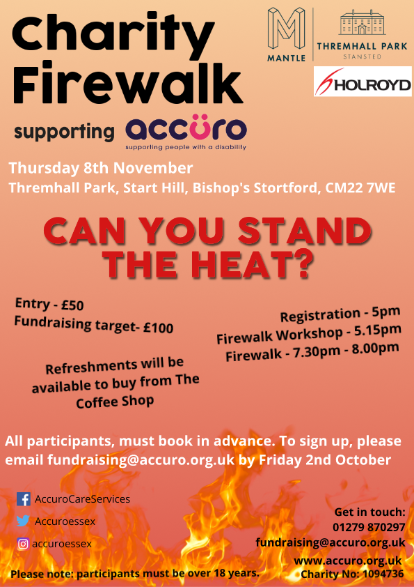 Accuro Charity Firewalk 08 11 18