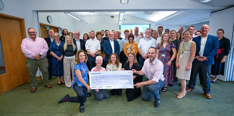 CI Charity cricket match cheque pres 001